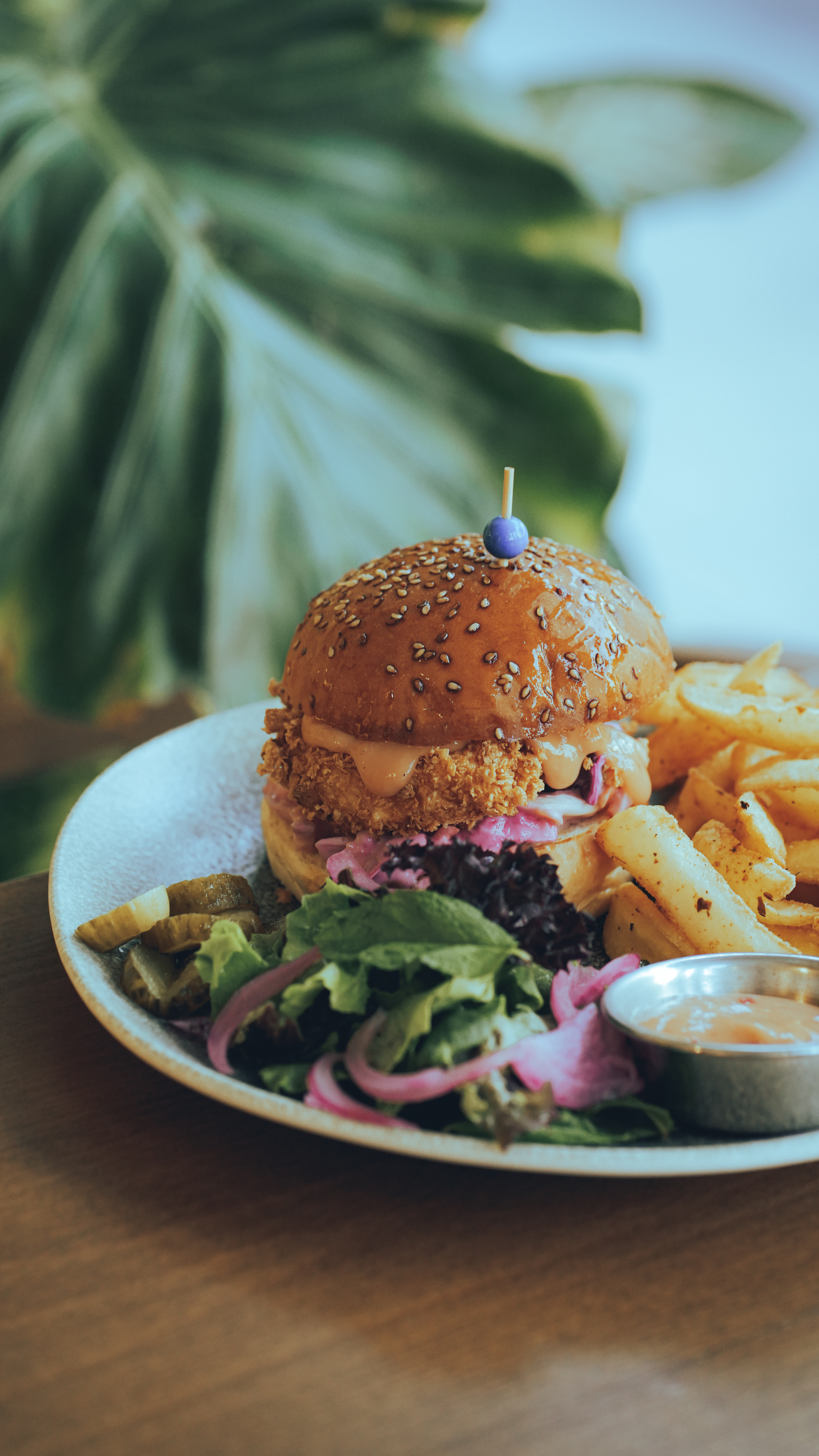 Хрустящий куриный бургер